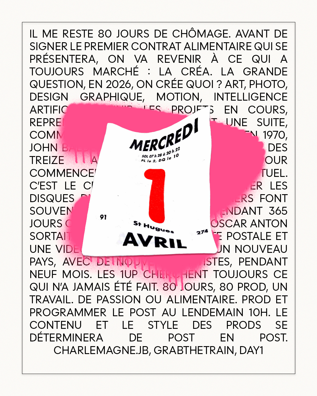 graphic design artwork Jean-Baptiste Charlemagne